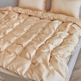 Conjunto de roupa de cama Tencel Cashew com detalhes em rosa - 4 peças