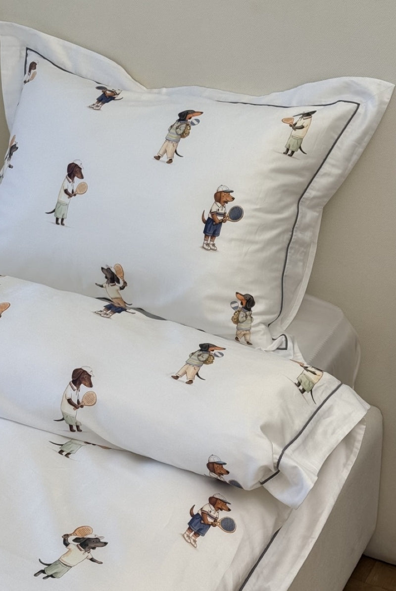 Conjunto de cama Dachshund Paddle - 4 peças