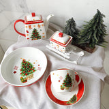 Conjunto de Porcelana  Natalino com 5 Peças