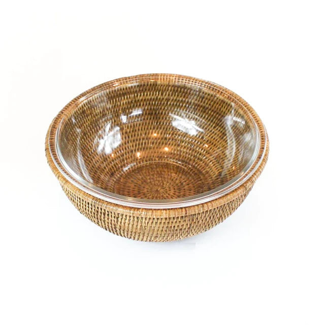 Conjunto Dubai Rattan & Vidro Marinex — A Mesa que Todo Mundo Vai Comentar