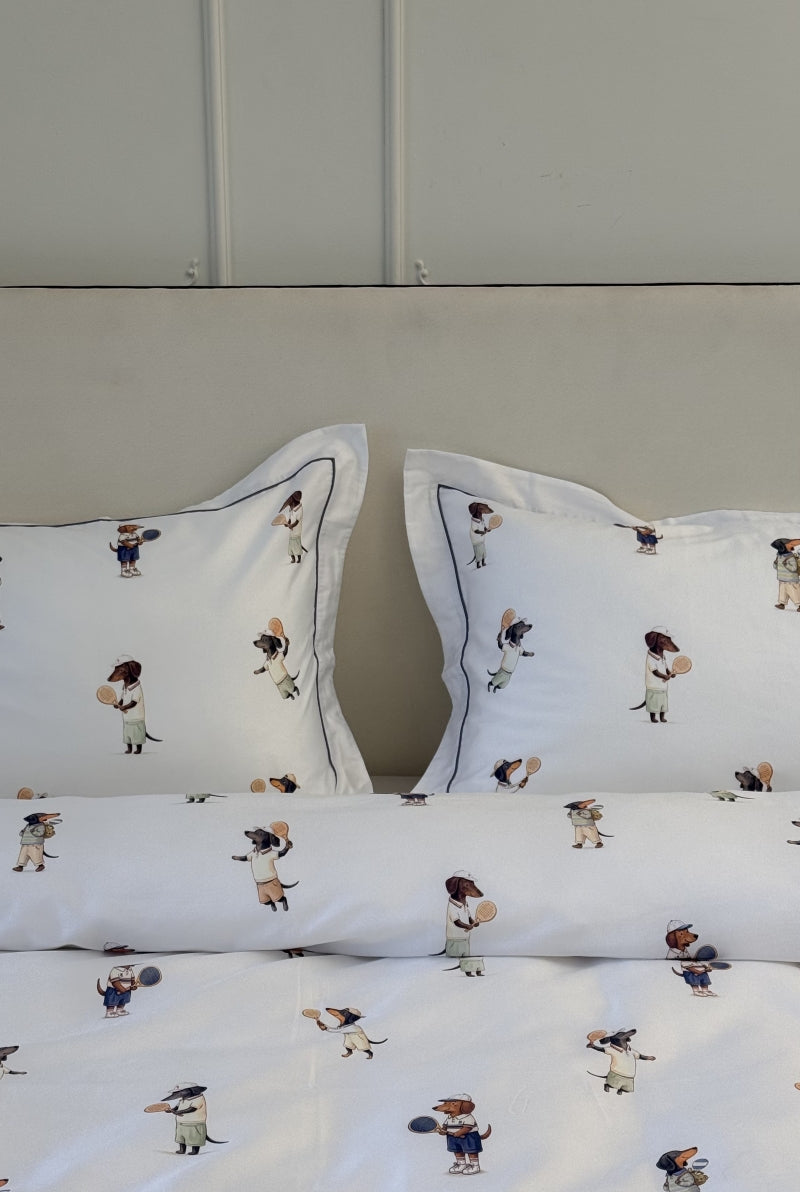 Conjunto de cama Dachshund Paddle - 4 peças