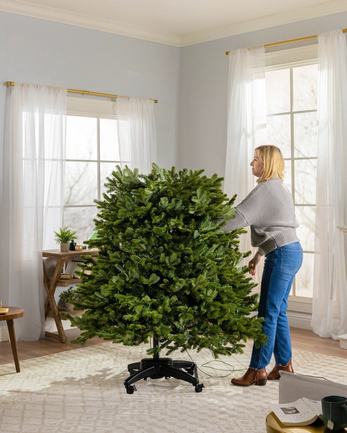 Árvore De Natal Com Micro LED Embutida