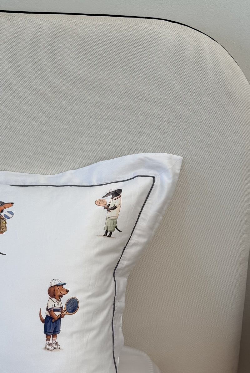 Conjunto de cama Dachshund Paddle - 4 peças