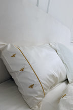 Conjunto de roupa de cama com estampa de abelhas - 4 peças